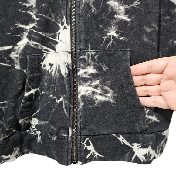 John + Jenn Tie Dye Full Zip Hoodie Sweatshirt - Picture 5 of 8